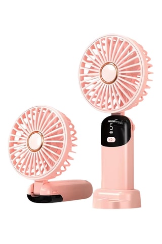 Ventilador portátil USB - Rosa - 1200 mAh