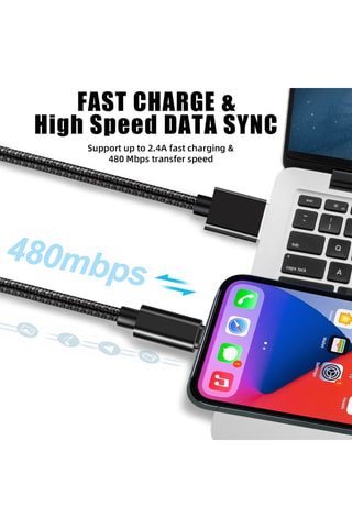 Cabo USB Lightning 1 m - 60 W