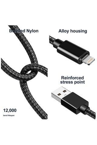 Cabo USB Lightning 1 m - 60 W