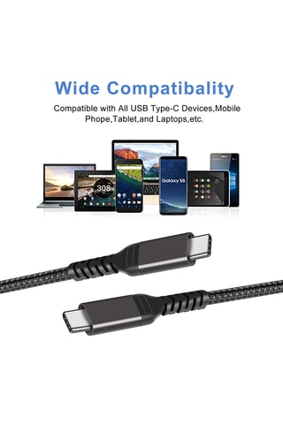 Cabo USB-C para USB-C 1 m - 60 W