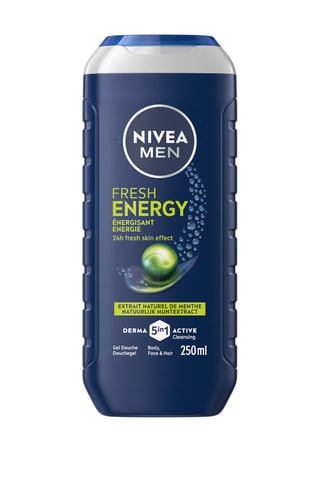 Gel de duche energy nivea men 5 em 1 derma active 24h fresh effect - 250 ml