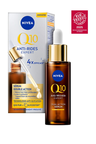 Sérum de rosto anti-rugas dupla ação Q10 - 30 ml