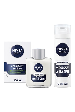 Espuma de barbear e bálsamo pós-barbear - Peles sensíveis - 200 e 100 ml