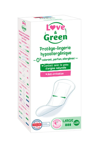 28 protège-lingeries hypoallergéniques Large - Pertes quotidiennes