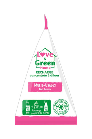 Recharge concentrée à diluer pour spray multi-usage sans parfum- 75 ml