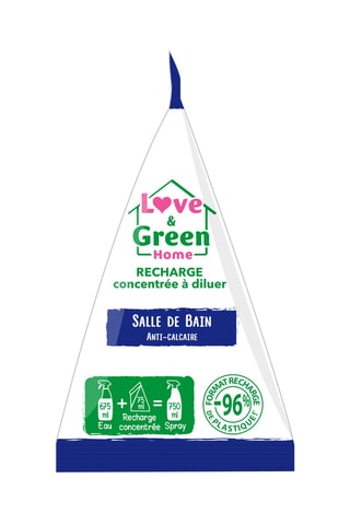 Recharge concentrée à diluer pour spray salle de bain - Vinaigre - 75 ml