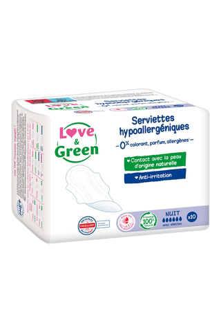 10 serviettes hypoallergéniques - Nuit