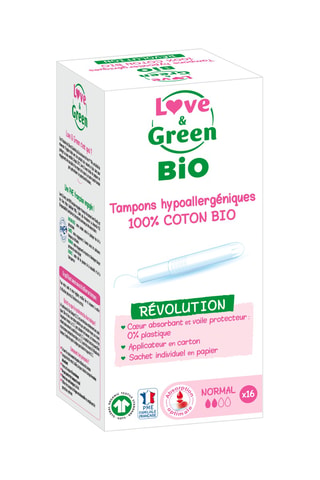 16 tampons avec applicateur Normal - Flux légers à modérés