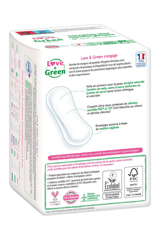 14 serviettes hypoallergéniques  Maxi Super - Flux modérés à abondants