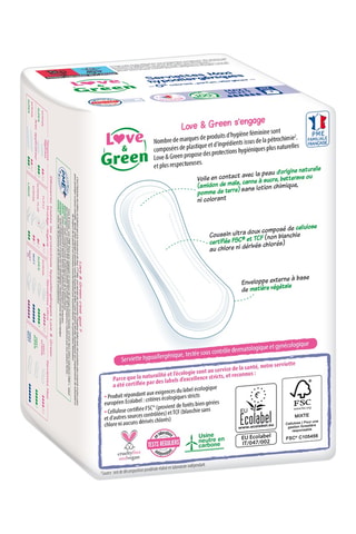12 serviettes hypoallergéniques Maxi Nuit - Flux abondants