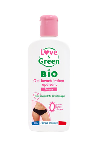 Gel lavant intime apaisant bio - Muqueuse sensible - 200 ml