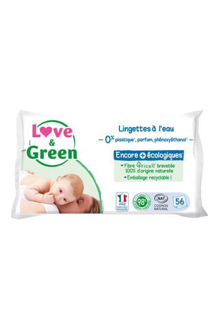 56 lingettes à l'eau
