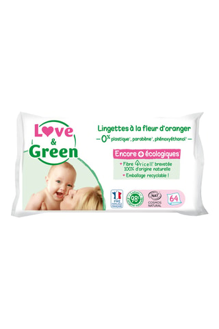 64 lingettes parfumées - Fleur d'oranger