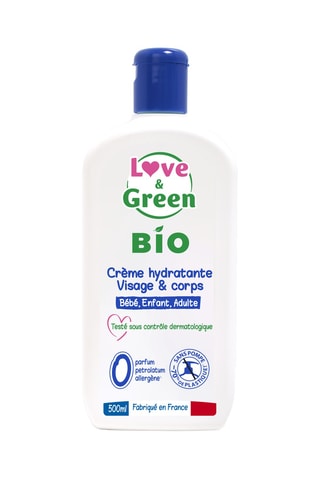 Crème hydratante visage et corps bio - Tout type de peau - 500 ml