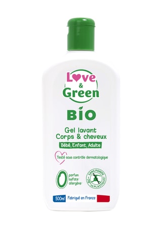 Gel lavant corps et cheveux bio - TouT type de cheveu - 500 ml