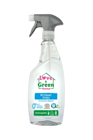 Spray vitres rechargeable - Alcool végétal - 750 ml