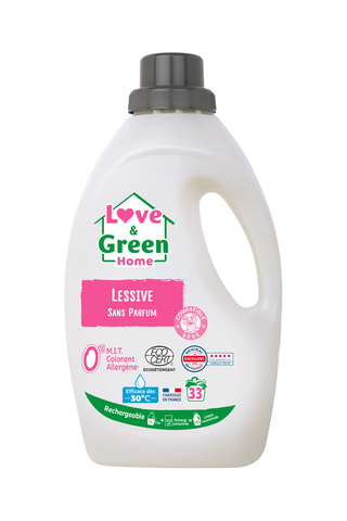 Lessive rechargeable sans parfum - 33 lavages - 1,5 l