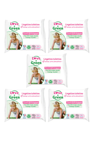 5 x 55 lingettes toilettes