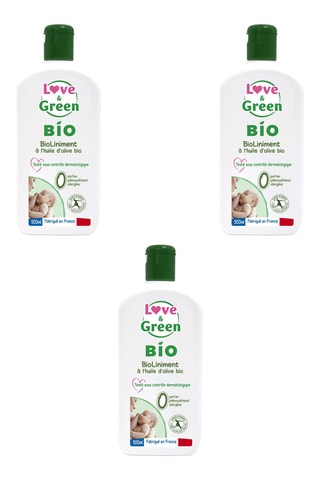 3 x BioLiniment à l'huile d'olive bio - 500 ml