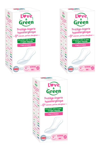 3 x 30 protège-lingerie hypoallergéniques Normal - Pertes quotidiennes