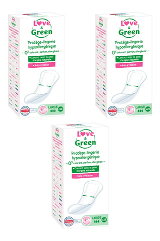 3 x 28 protège-lingerie hypoallergénique Large - Pertes quotidiennes