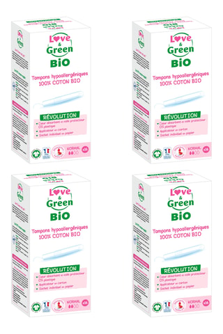 4 x 16 tampons avec applicateur Normal - Flux légers à modérés