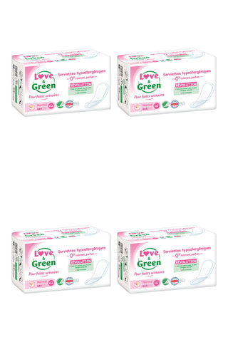 4 x 12 serviettes pour fuites urinaires Normal - Fuites urinaires lagères