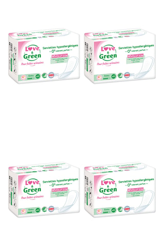 4 x 10 serviettes pour fuites urinaires Extra - Fuites urinaires modérées