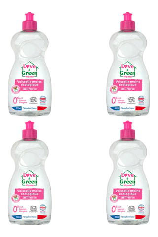 4 x Liquide vaisselle sans parfum - 500 ml