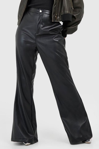 Pantalon flare taille haute - Noir