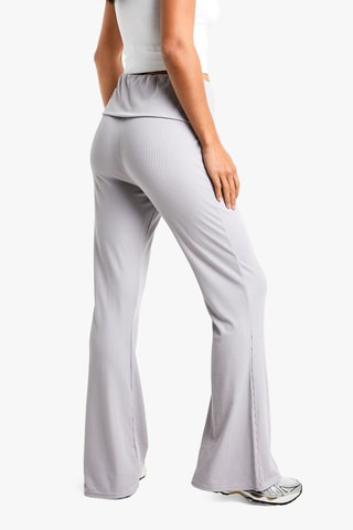 Pantalon flare - Gris clair