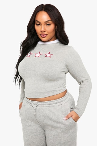 Top - Gris chiné