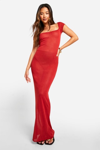 Robe longue - Rouge