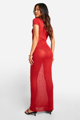 Robe longue - Rouge