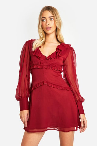 Robe patineuse - Bordeaux