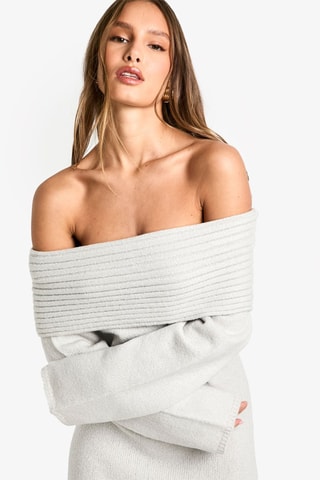 Robe longue - Gris clair