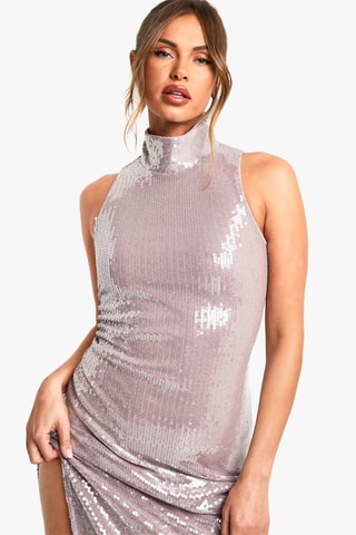 Robe longue - Gris clair