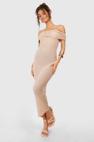 Robe fourreau - Beige