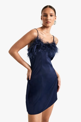 Robe droite - Bleu marine