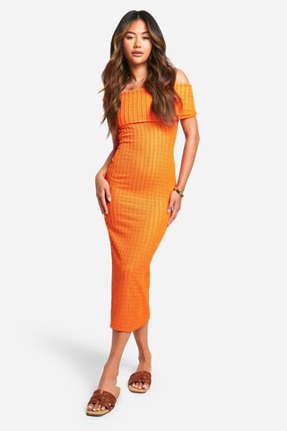 Robe midi - Orange