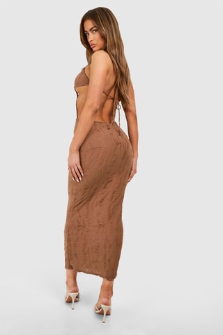 Robe longue - Marron clair