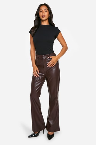Pantalon flare - Marron