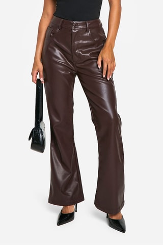 Pantalon flare - Marron
