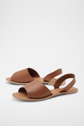 Sandales avarca en cuir - Marron