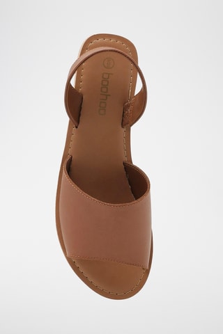 Sandales avarca en cuir - Marron