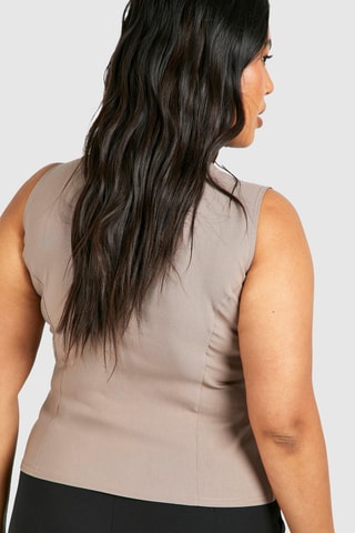 Gilet de costume - Taupe