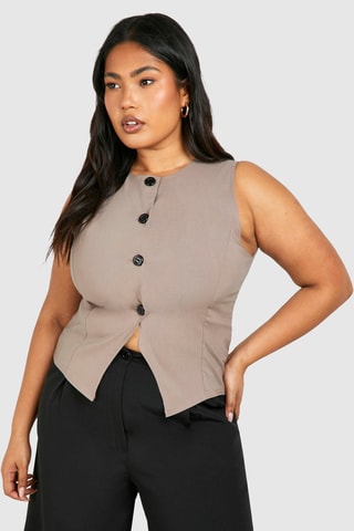 Gilet de costume - Taupe
