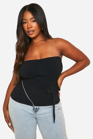 Top bustier - Noir