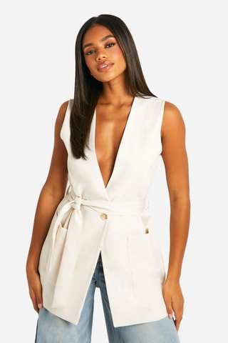 Veste sans manches - Ecru