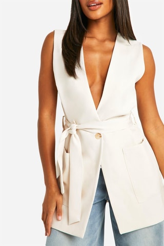 Veste sans manches - Ecru
